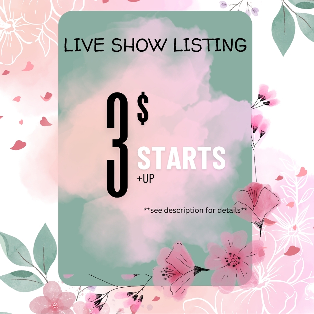 ☆ LIVE SALE & POLICY ☆